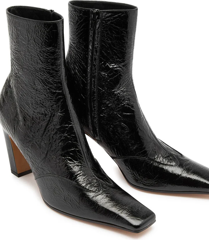 Khaite Nevada 85 Patent Leather Ankle Boots - Image 3