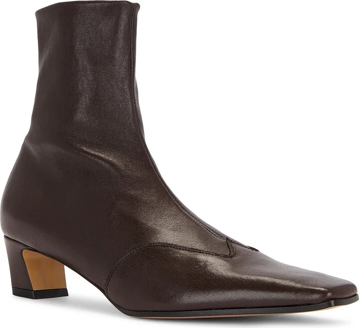 KHAITE Nevada Ankle Stretch 40 Boot in Brown - Image 2
