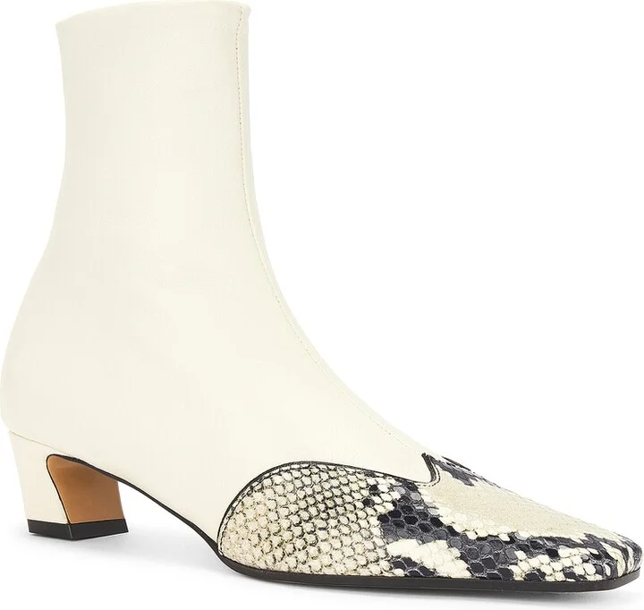 KHAITE Nevada Ankle Stretch 40 Boot in Ivory - Image 2