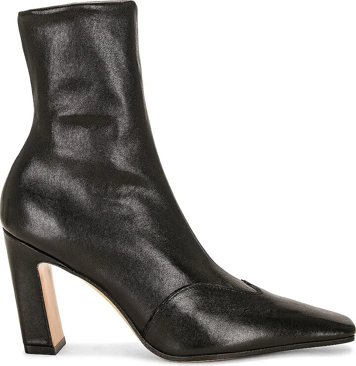 KHAITE Nevada Ankle Stretch 85 Boot in Black