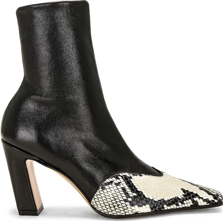KHAITE Nevada Ankle Stretch Boot in Black