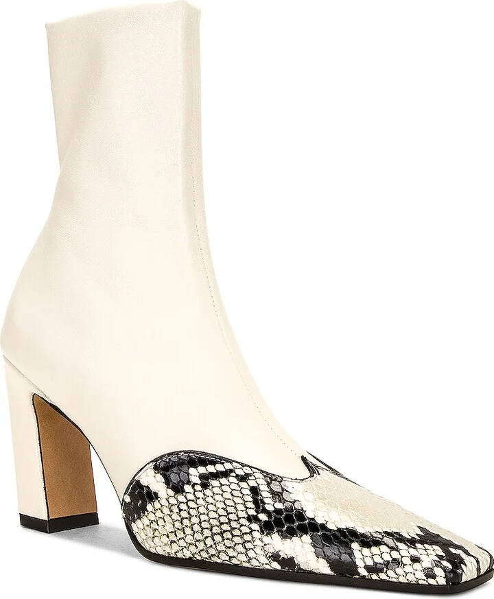 KHAITE Nevada Ankle Stretch Boot in Ivory - Image 2