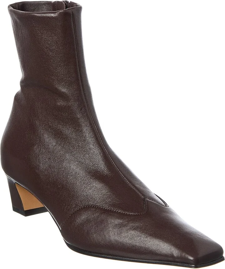 KHAITE Nevada Leather Bootie