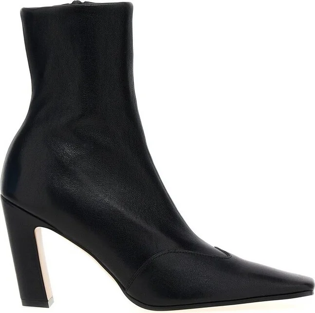 Khaite Nevada Square-Toe Ankle Boots