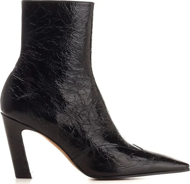 Khaite Nevada Square-Toe Zipped Boots