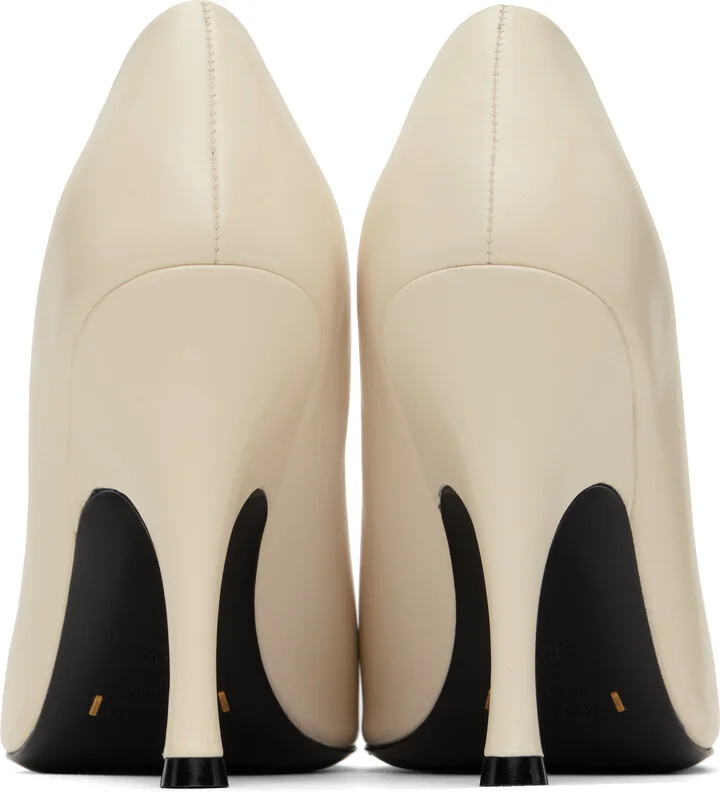 KHAITE Off-White Eva Heels - Image 2