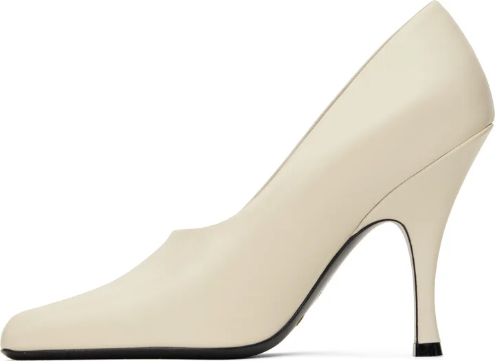 KHAITE Off-White Eva Heels - Image 3
