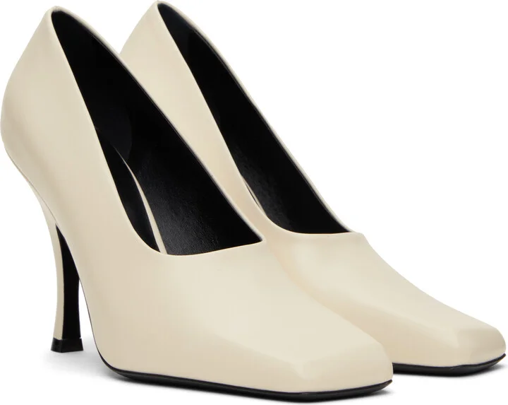 KHAITE Off-White Eva Heels - Image 4