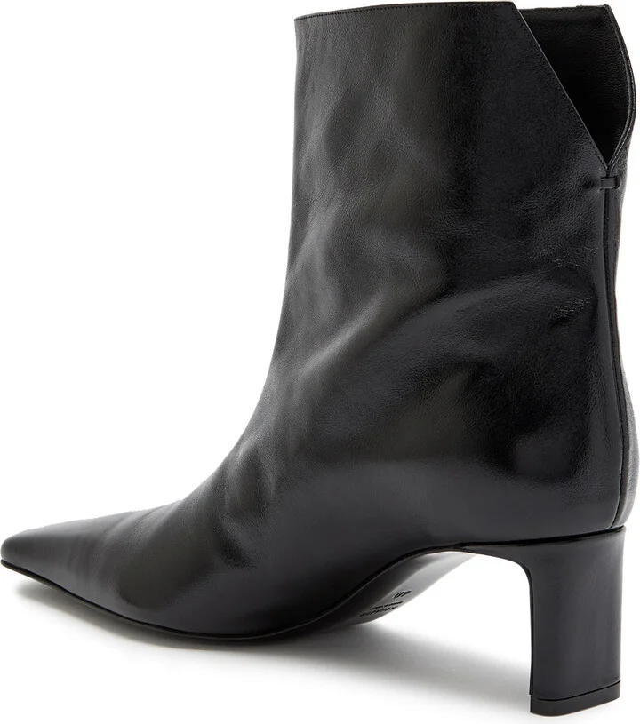 Khaite Ona 55 Leather Ankle Boots - Image 2