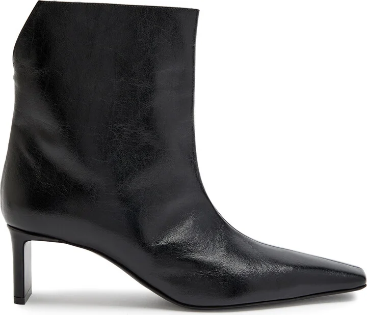 Khaite Ona 55 Leather Ankle Boots
