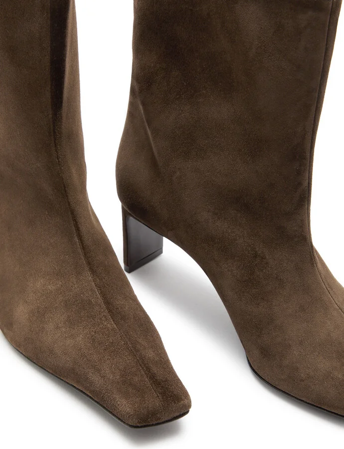 Khaite Ona 55 Suede Ankle Boots - Image 3