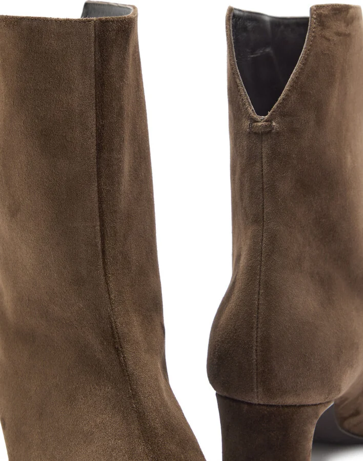 Khaite Ona 55 Suede Ankle Boots - Image 4