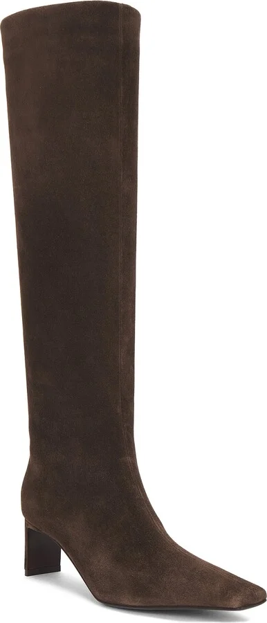 KHAITE Ona Knee High Boot in Brown - Image 2