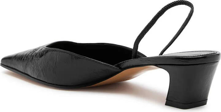 Khaite Roosevelt 40 Patent Leather Slingback Pumps - Image 2