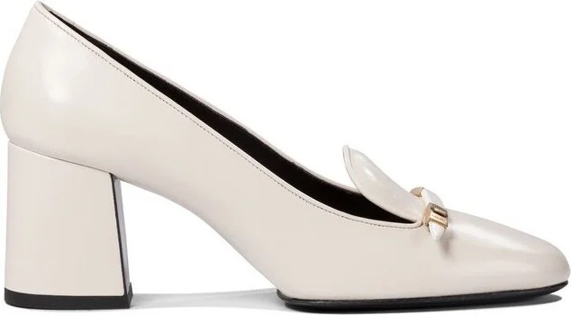 Khaite Round Toe Loafer Pumps