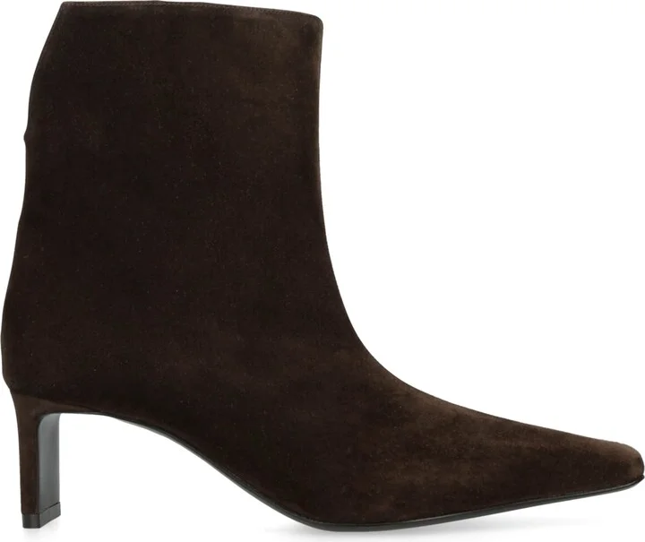 Khaite Suede Ona Ankle Boots 55