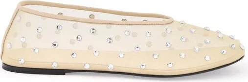 Khaite The Marcy Embellished Ballet Shoes