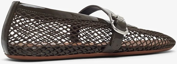 Khaki mesh ballet flats - Image 2