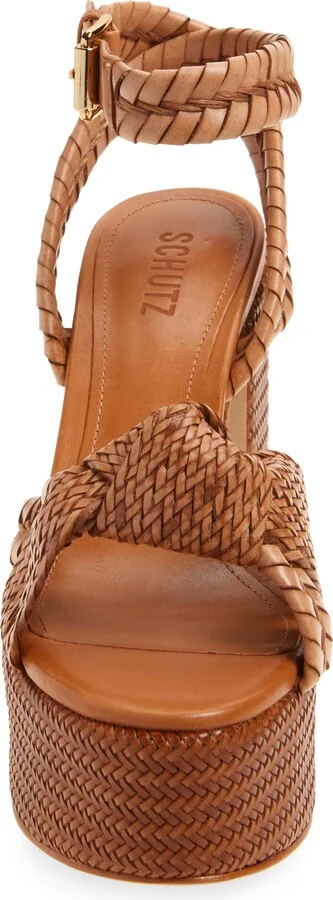 Khari Woven Block Heel Platform Sandal - Image 4