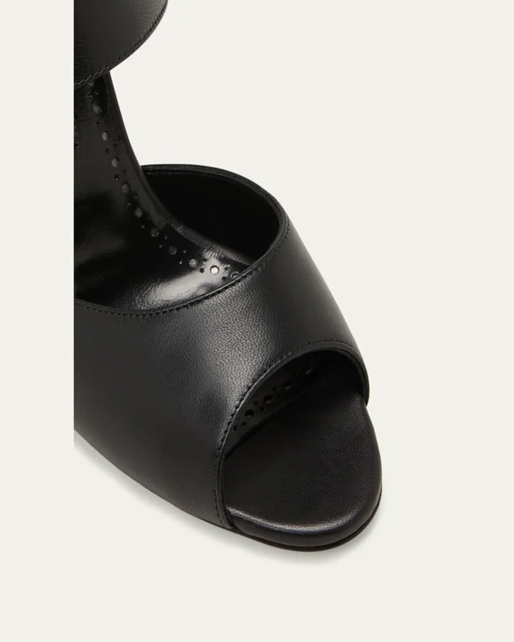 Khiko Leather Peep-Toe Slingback Sandals - Image 2