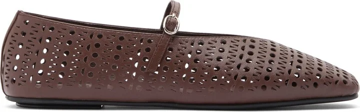 Khloe Perforated Square Toe Flat - Image 3