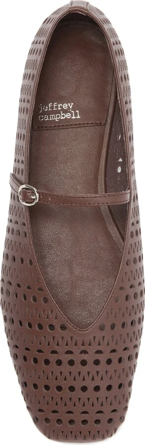 Khloe Perforated Square Toe Flat - Image 5