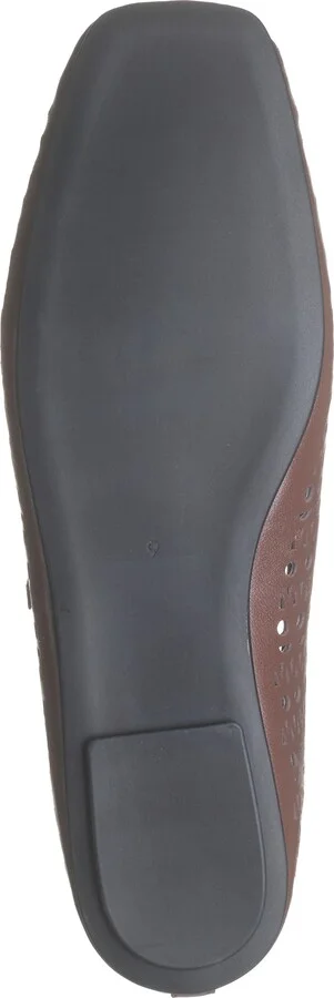 Khloe Perforated Square Toe Flat - Image 6