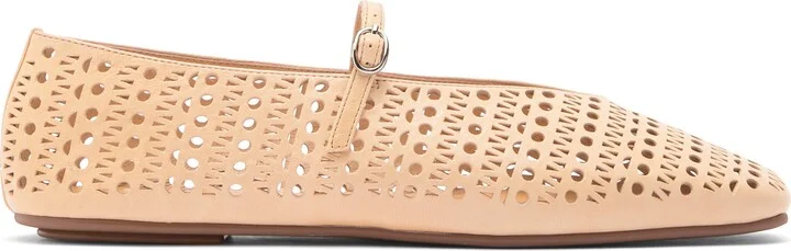 Khloe Perforated Square Toe Flat - Image 9