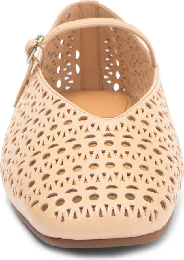Khloe Perforated Square Toe Flat - Image 10