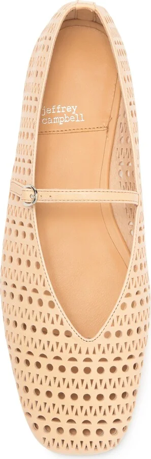 Khloe Perforated Square Toe Flat - Image 11