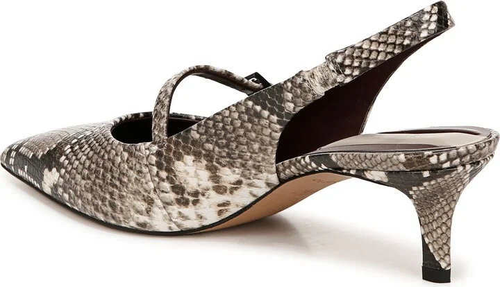 Khloe Snakeskin Print Pointed Toe Pump - Image 2