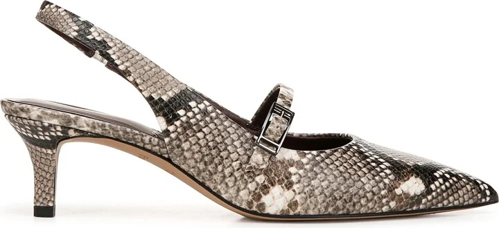 Khloe Snakeskin Print Pointed Toe Pump - Image 3