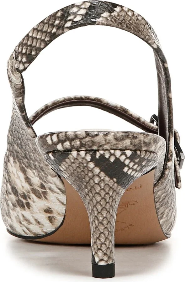 Khloe Snakeskin Print Pointed Toe Pump - Image 7