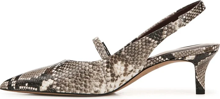 Khloe Snakeskin Print Pointed Toe Pump - Image 8