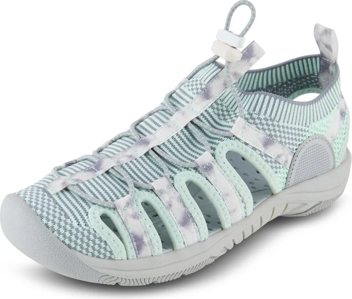 Floral Aqua Reverse Tie Dye