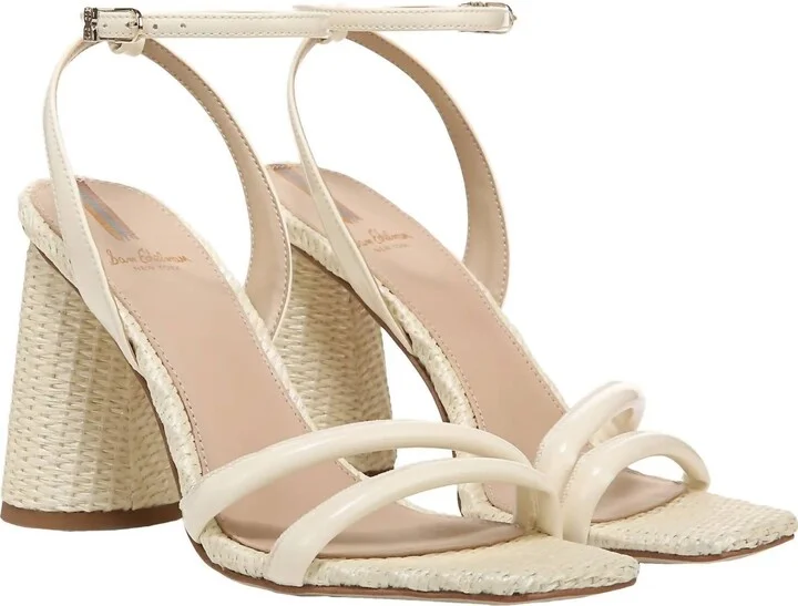 Kia Block Heel Sandal In Porcelain