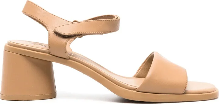 Kiara block-heel leather sandals