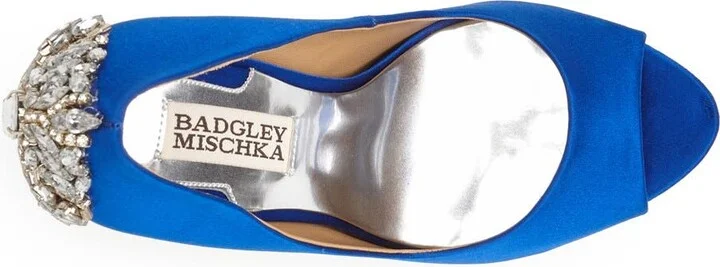 Kiara Crystal Back Open Toe Pump - Image 4