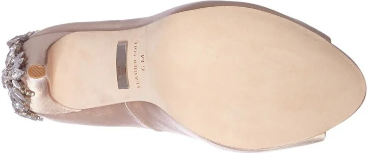 Kiara Crystal Back Open Toe Pump - Image 7