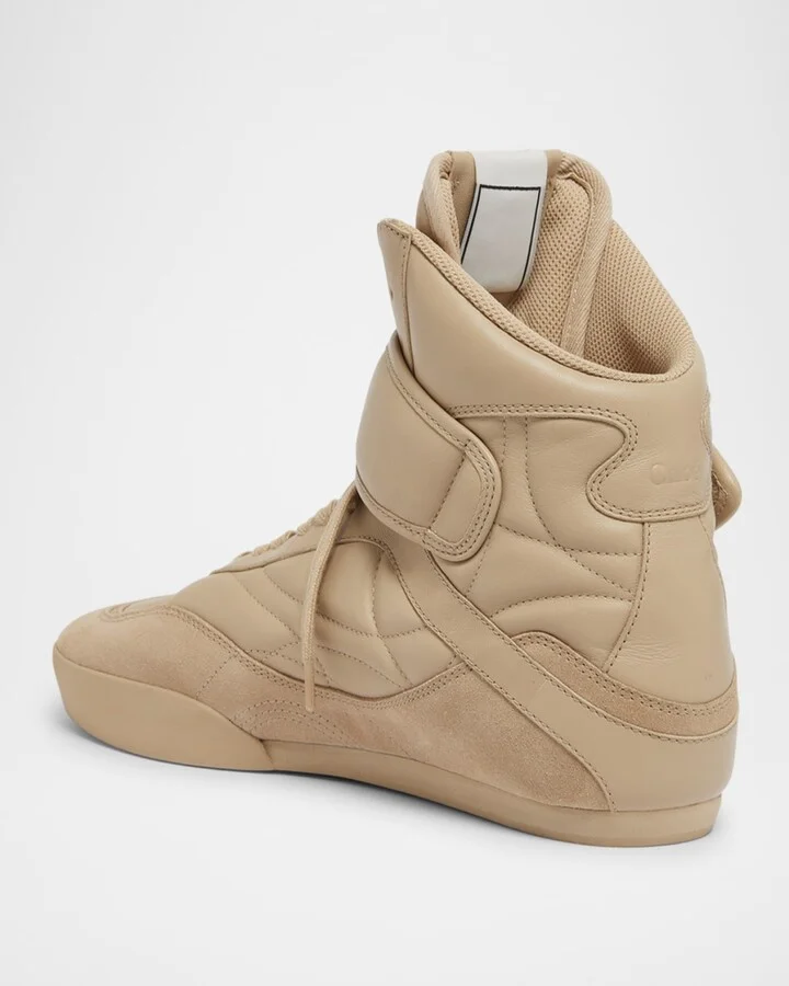 Kick Leather High-Top Sneakers - Image 3