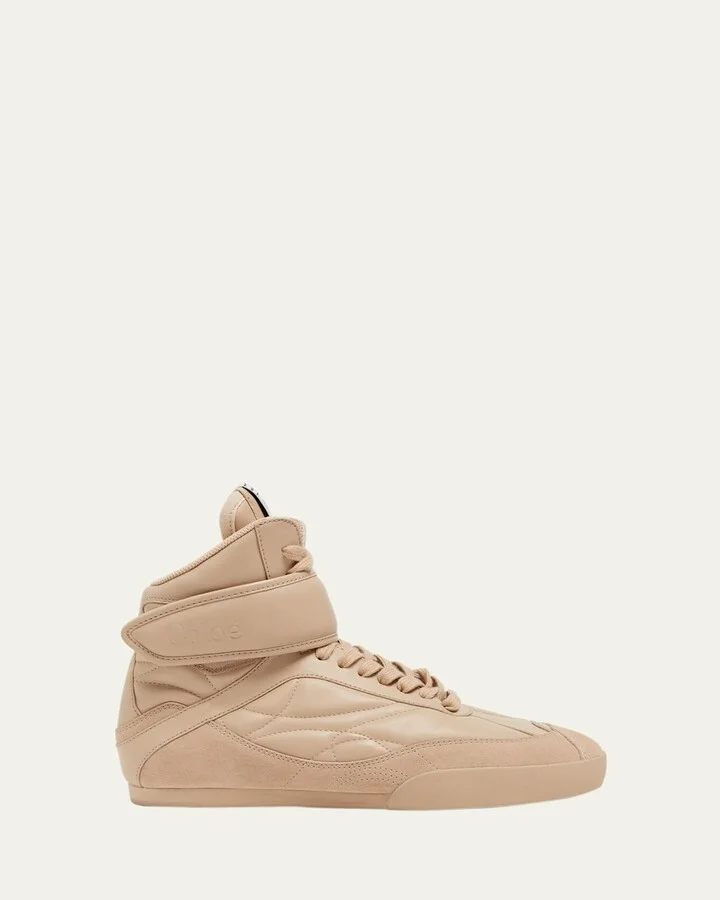 Kick Leather High-Top Sneakers