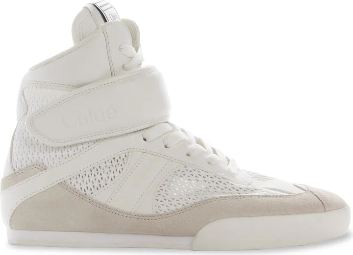 Kick Leather & Mesh High Top Sneaker - Image 3