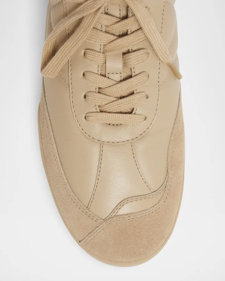 Kick Low-Top Mixed Leather Sneakers - Image 5