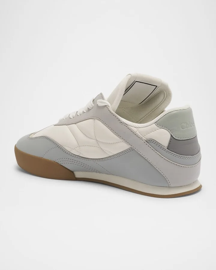 Kick Low-Top Mixed Leather Sneakers - Image 6