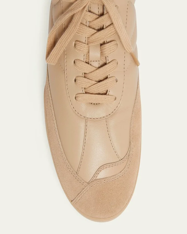 Kick Low-Top Mixed Leather Sneakers - Image 2