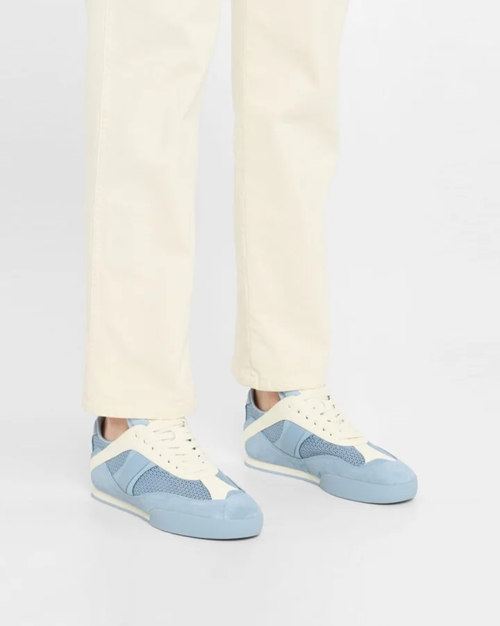 Kick Mesh and Leather Low-Top Sneakers - Image 9