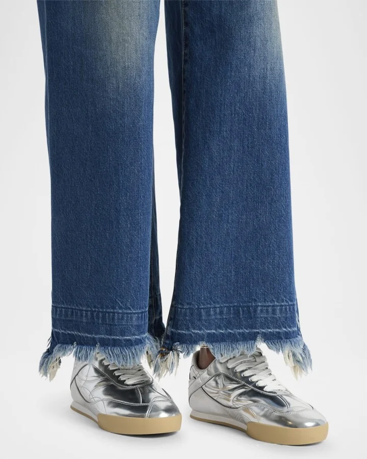 Kick Metallic Leather Kick Sneakers - Image 2