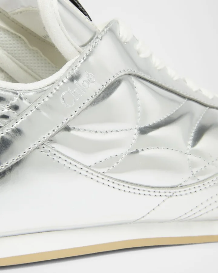 Kick Metallic Leather Kick Sneakers - Image 6