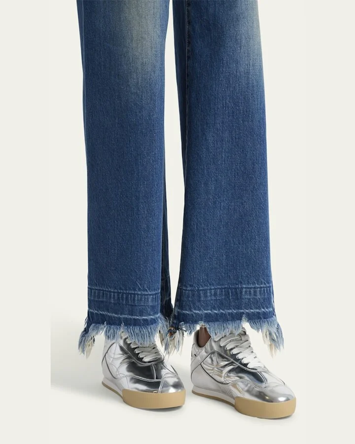 Kick Metallic Leather Kick Sneakers - Image 5