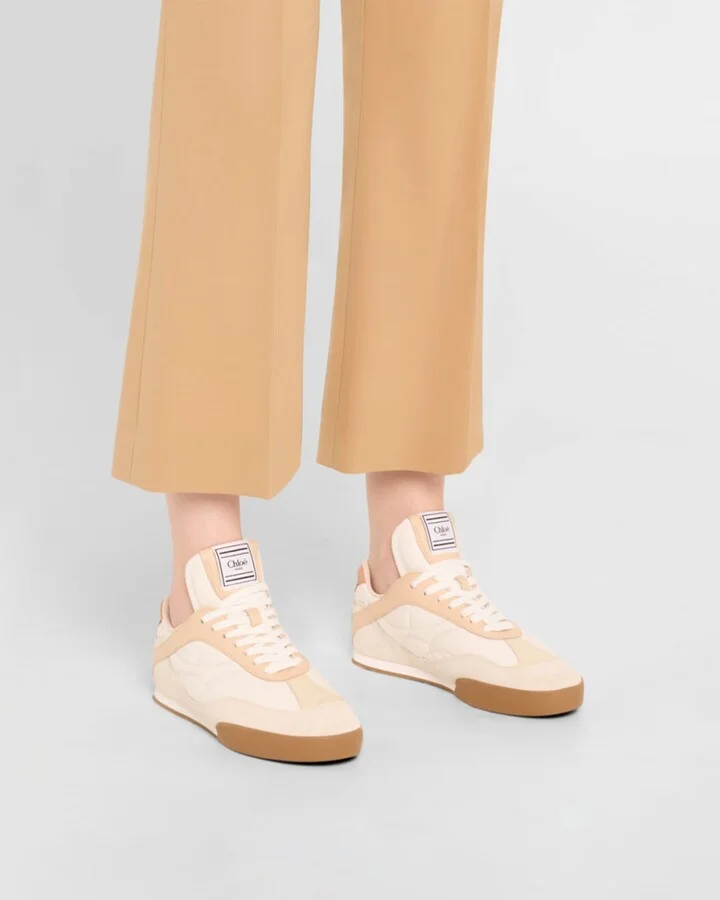 Kick Mixed Leather Low-Top Sneakers - Image 4